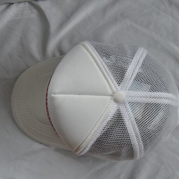 The Winston Vintage White Snap Back Trucker Hat - Picture 8 of 11